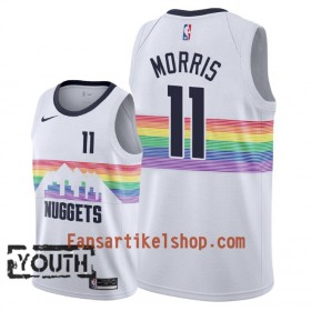 Denver Nuggets Trikot Monte Morris 11 2018-19 Nike City Edition Weiß Swingman - Kinder